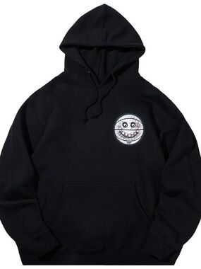 Malbon Golf x Market Smiley Golf Ball Hoodie Black Size M Men’s Deadstock NWT